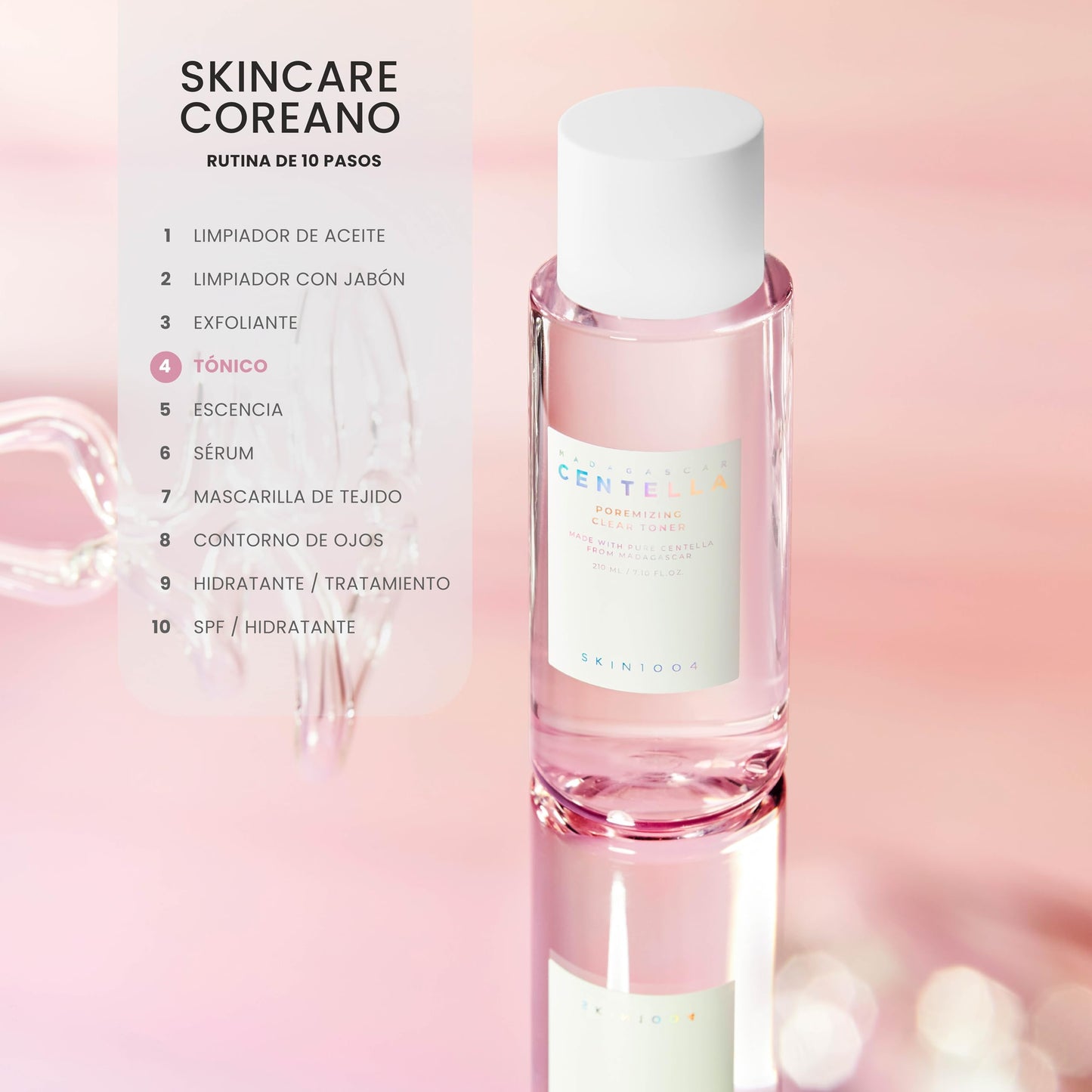 SKIN1004 Centella Poremizing Clear Toner – Tónico Exfoliante para Poros y Control de Grasa