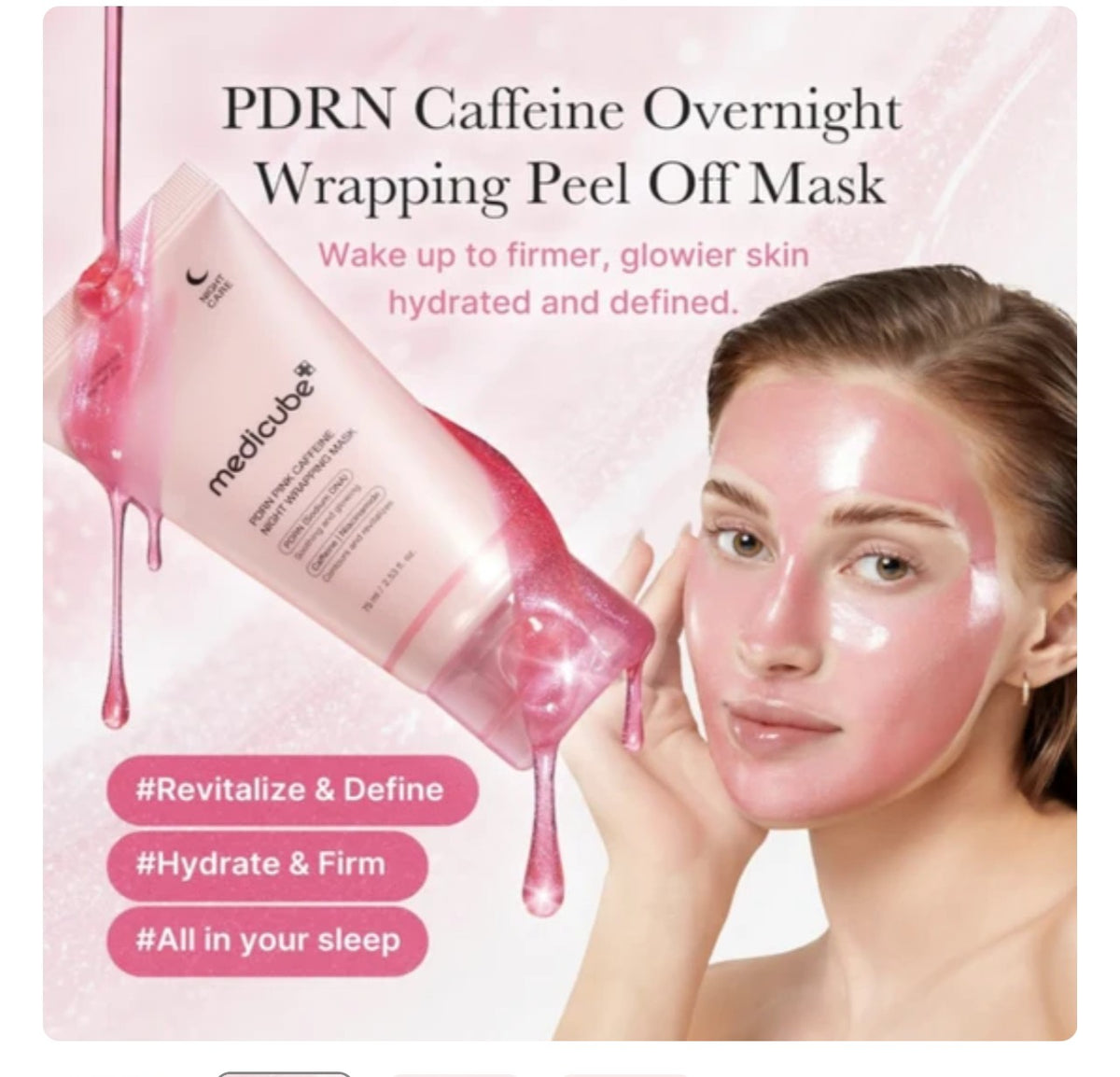 Mascarilla Medicube de Cafeína y PDRN