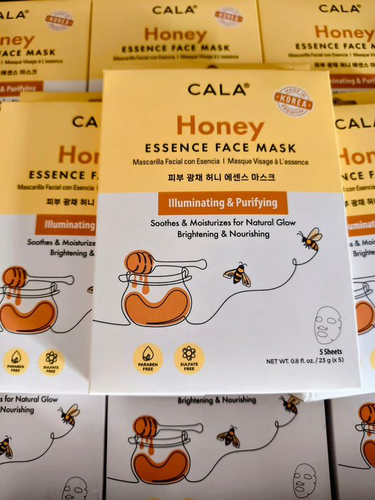 Mascarilla Facial Cala Honey Essence caja 5 piezas