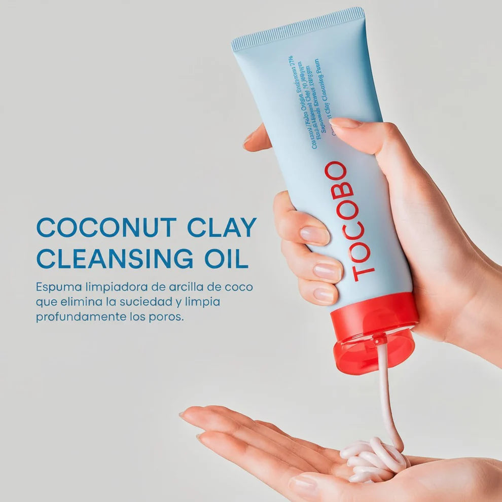 Tocobo Coconut Clay Cleansing Foam – Espuma Limpiadora para Piel Mixta y Grasa