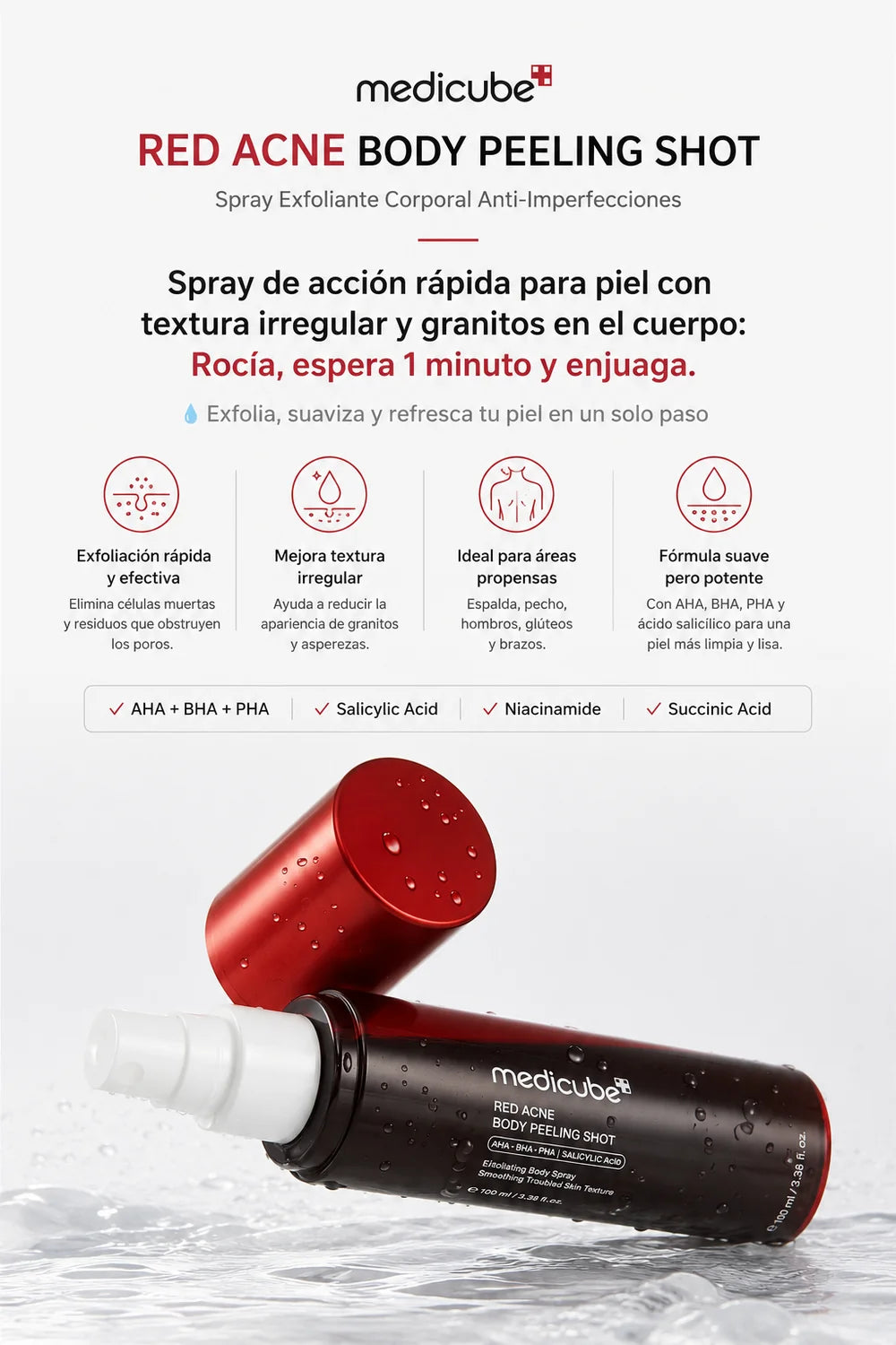 Tratamiento corporal acné Medicube
